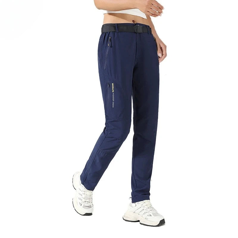 Zip Off Hose Damen Blau