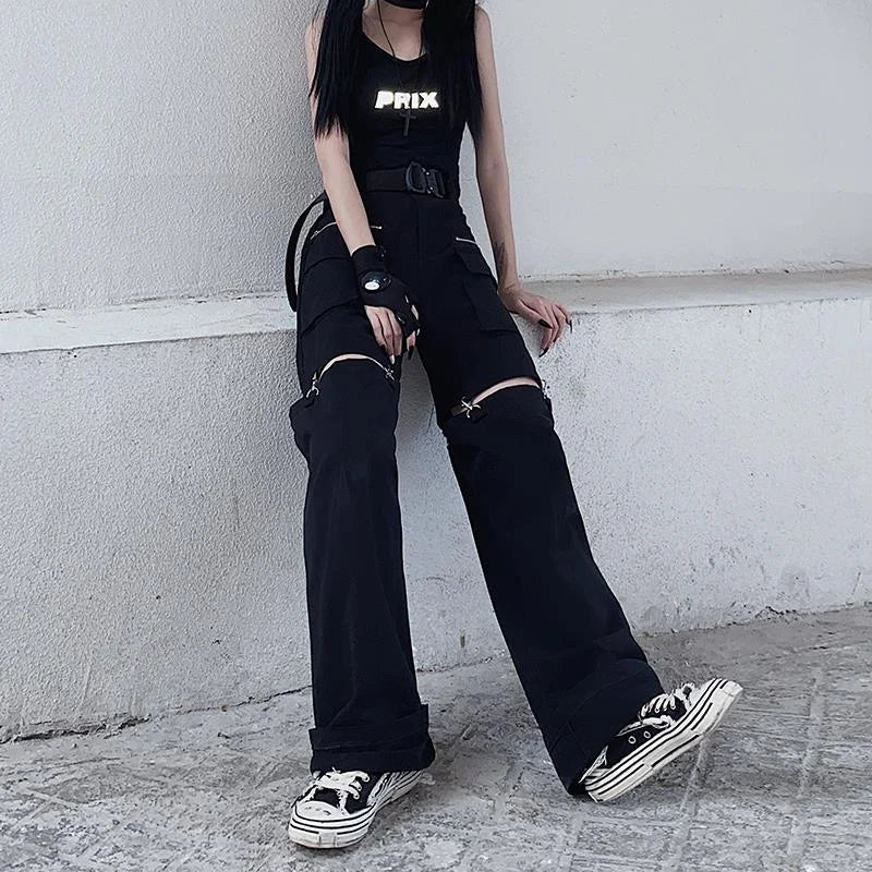 Zip Off Hose Damen Schwarz