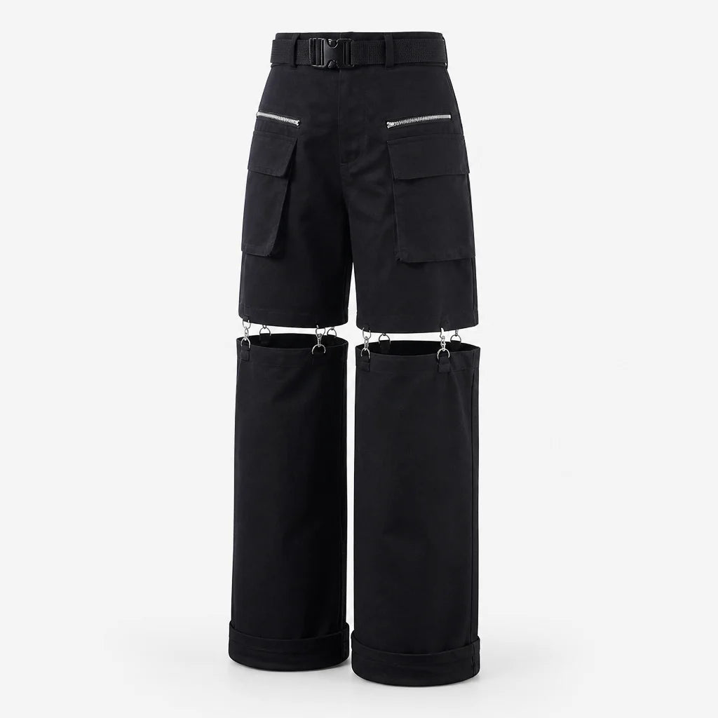 Zip Off Hose Damen Schwarz